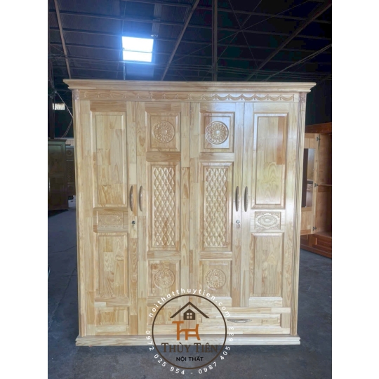 Tủ quần áo gỗ thông- TQAGT 006