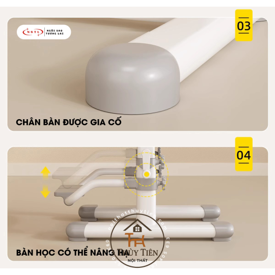 Bộ Bàn Ghế Học Sinh Thiết Kế Công Thái Học Chống Gù Chống Cận