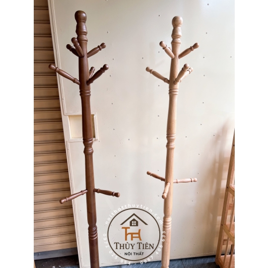 Cây treo quần áo- Móc treo đồ 3 đa năng gỗ  cao su tự nhiên, Bền Đẹp, Chuẩn Nội Thất Xuất Khẩu
