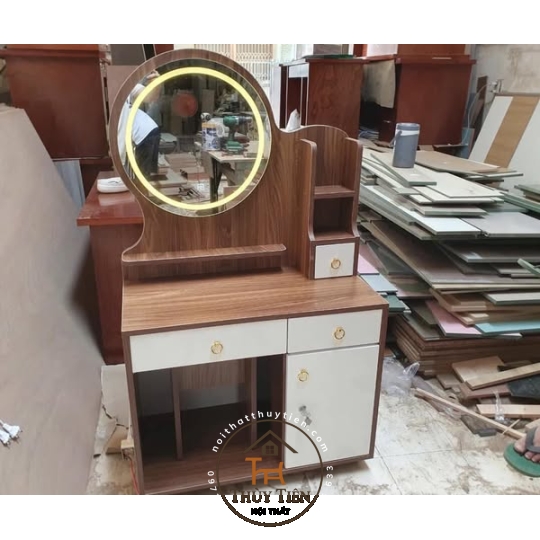 Bàn trang điểm MDF led nhiều mẫu