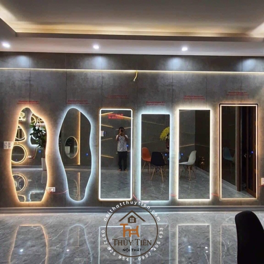 Các mẫu Gương decor toàn thân đèn led ko đèn led nhiều mẫu hàng loại 1 