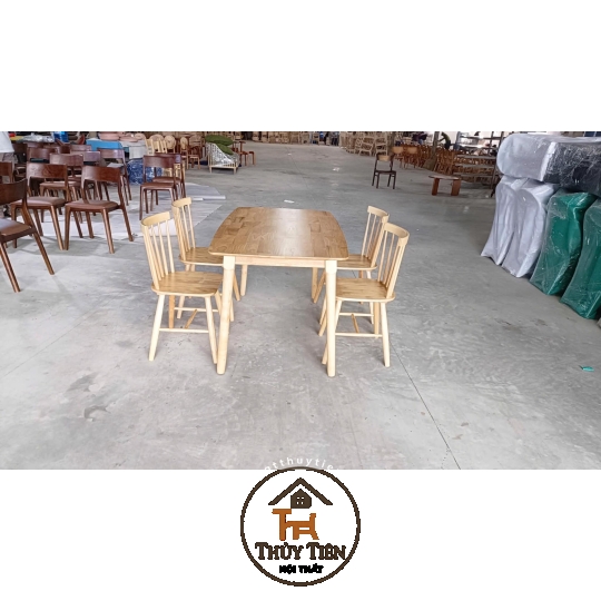 BỘ BÀN ĂN CAO SU 7 NAN - BA7N 006