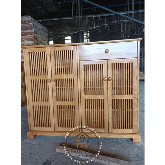 Tủ dép gỗ cao su loại đẹp ngang 60-80-1m-1,2m