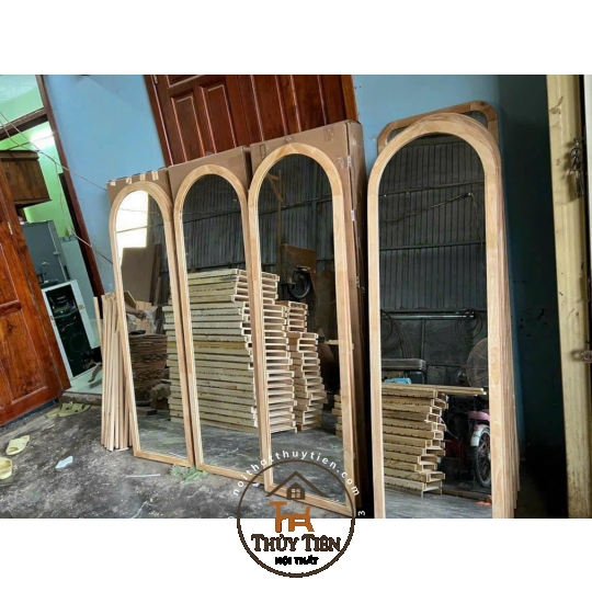 Gương decor toàn thân đèn led ko đèn led nhiều mẫu hàng loại 1 