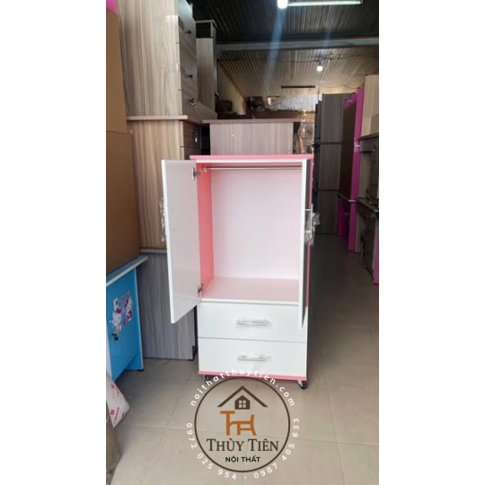 Mẫu tủ quần áo cho bé MDF lõi xanh