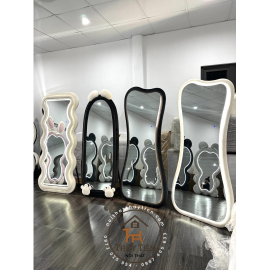 Gương decor toàn thân đèn led ko đèn led nhiều mẫu hàng loại 1 