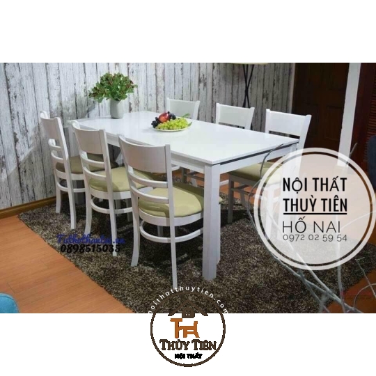 Bộ bàn ăn cao su 4 ghế cabin giá rẻ