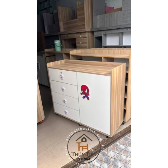 Mẫu tủ quần áo cho bé MDF lõi xanh