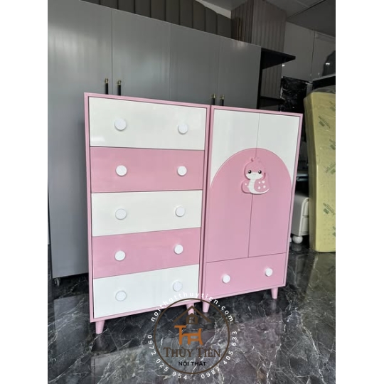 Tủ quần áo MDF lõi nâu