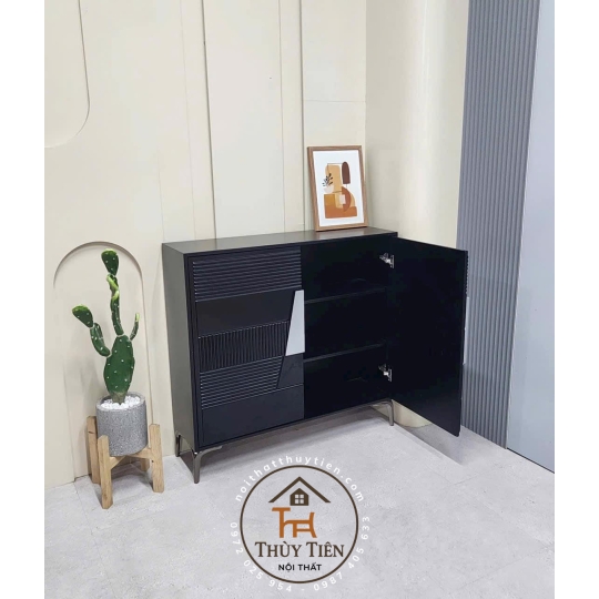 Tủ giày dép decor sang vô cùng