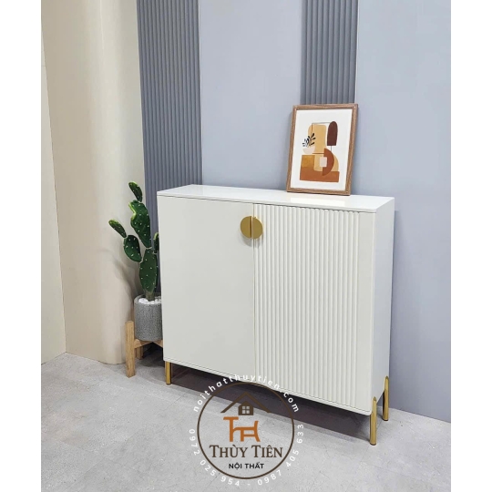 Tủ giày dép decor sang vô cùng