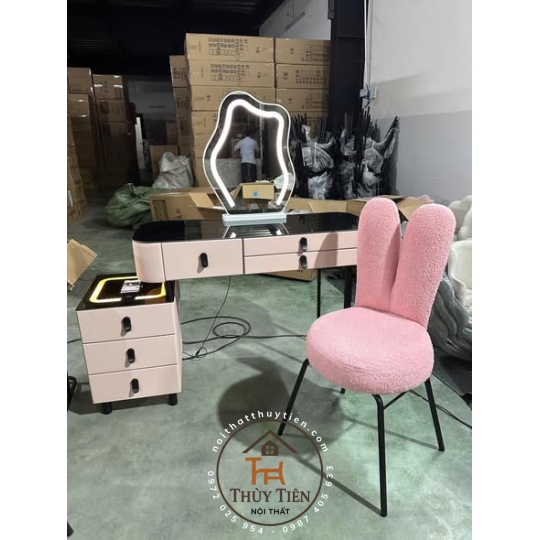 Bộ Bàn Trang Điểm Tặng Ghế M03, Phong Cách Tinh Tế, Chất Liệu Cao Cấp