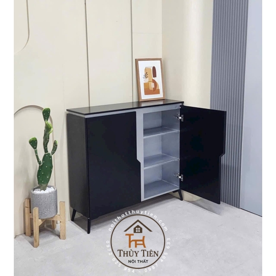 Tủ giày dép decor sang vô cùng
