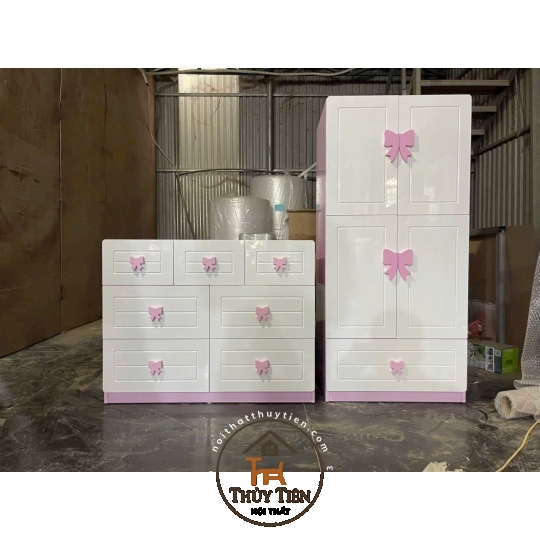 Mẫu tủ quần áo cho bé MDF lõi xanh