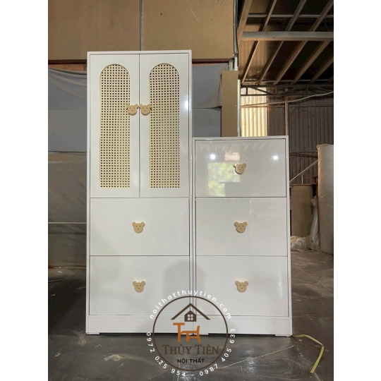 Mẫu tủ quần áo cho bé MDF lõi xanh