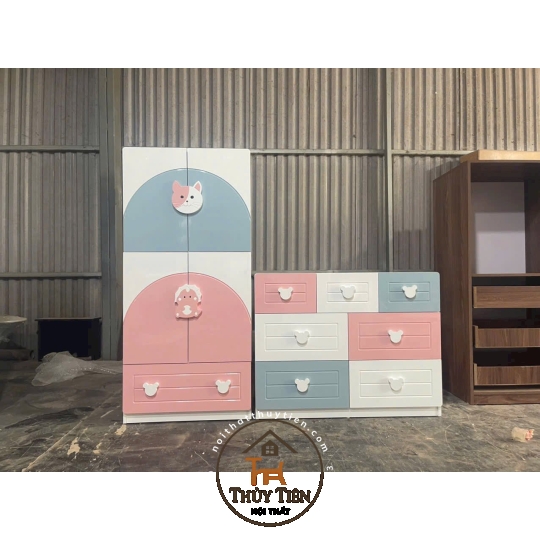 Mẫu tủ quần áo cho bé MDF lõi xanh