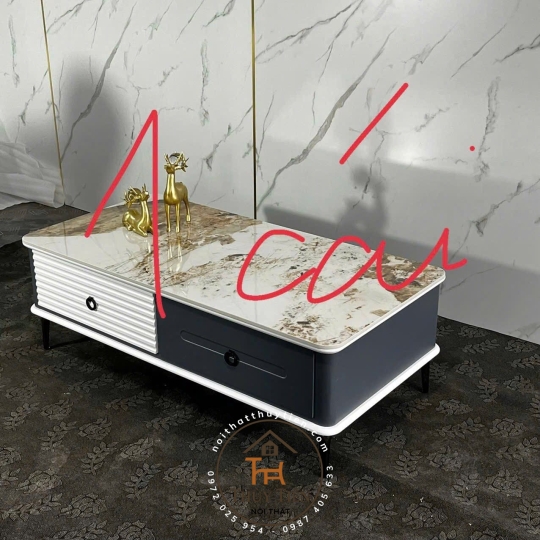 Bàn trà mặt đá ceramic