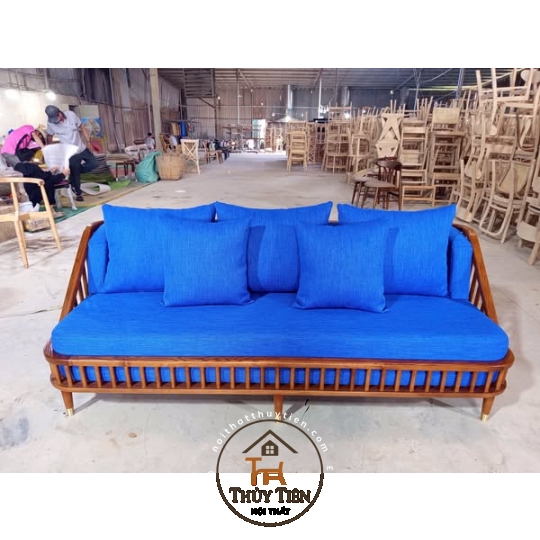 BỘ SOFA KBH BOCK VẢI NỈ XANH
