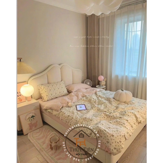 Cập nhập thêm mẫu giường xinh cho mấy người đẹp tham khảo nha 🥰