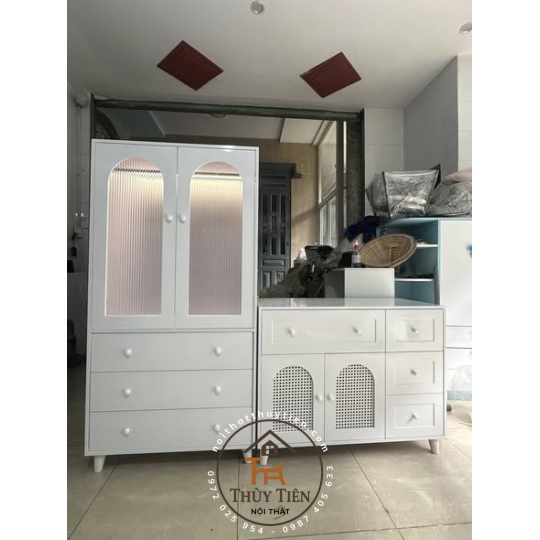 Tủ quần áo MDF lõi xanh, lõi nâu cho bé