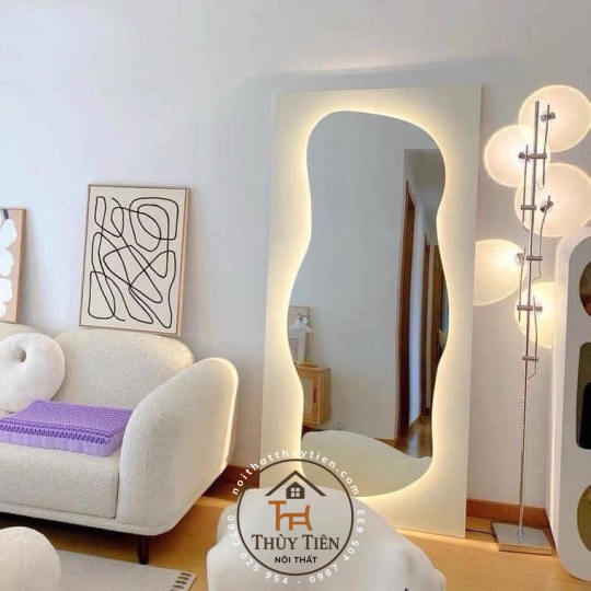 Gương decor toàn thân đèn led ko đèn led nhiều mẫu hàng loại 1 