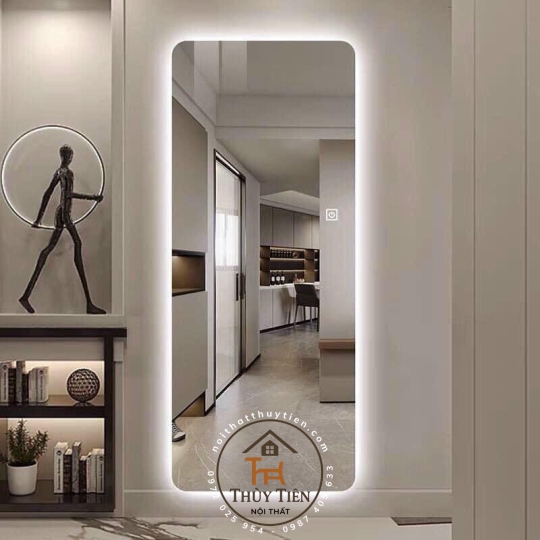 Gương decor toàn thân đèn led ko đèn led nhiều mẫu hàng loại 1 