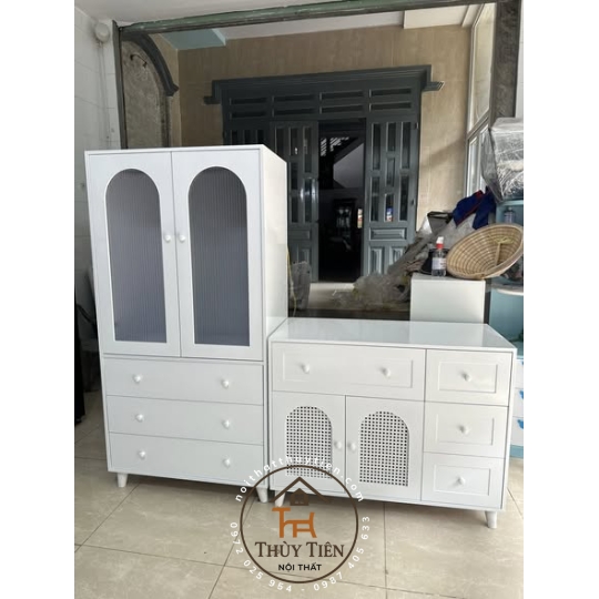 Tủ quần áo MDF lõi xanh, lõi nâu cho bé