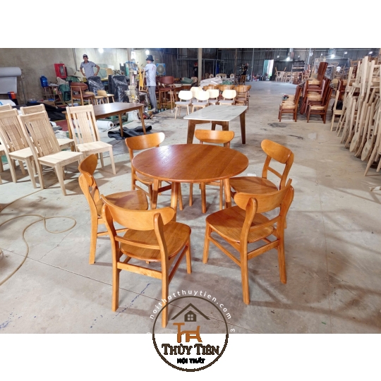 BỘ BÀN ĂN TRÒN 6 GHẾ