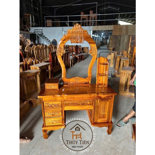 Bàn phấn- bàn trang điểm gỗ tràm rừng