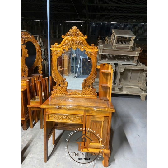 Bàn phấn- bàn trang điểm gỗ tràm rừng