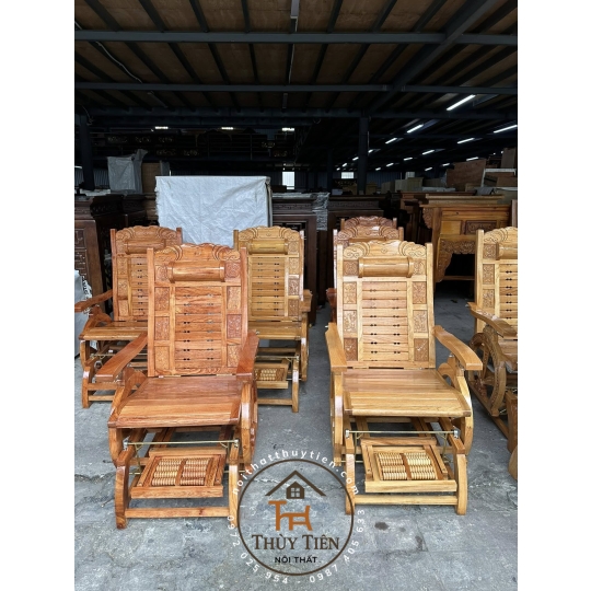 Ghế lười - ghế massa gỗ hương đá