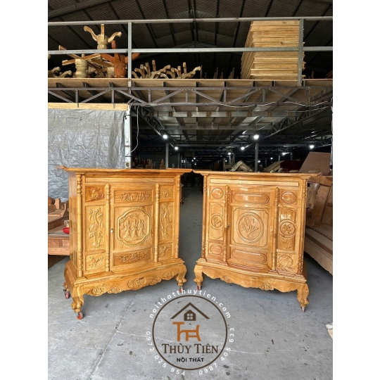 Mẫu tủ thờ gõ