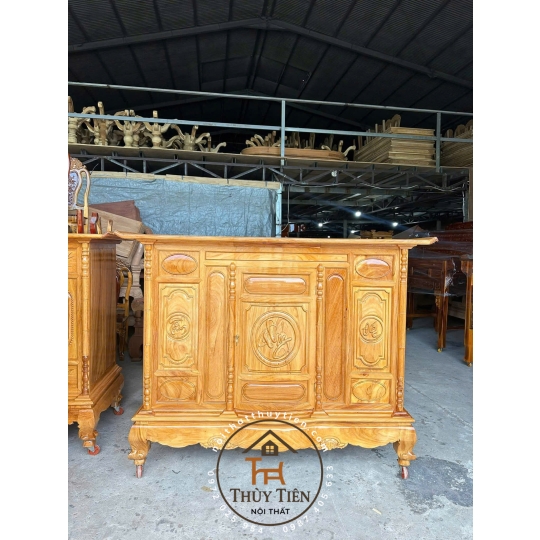 Mẫu tủ thờ gõ