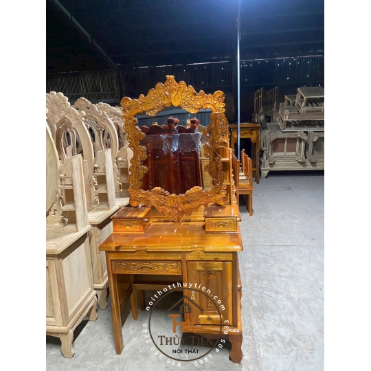 Bàn phấn- bàn trang điểm gỗ tràm rừng