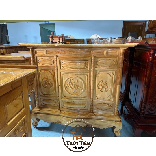 Mẫu tủ thờ gõ