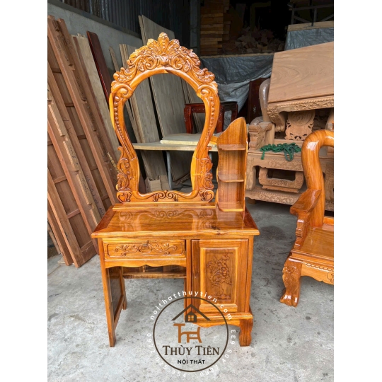 Bàn phấn- bàn trang điểm gỗ tràm rừng