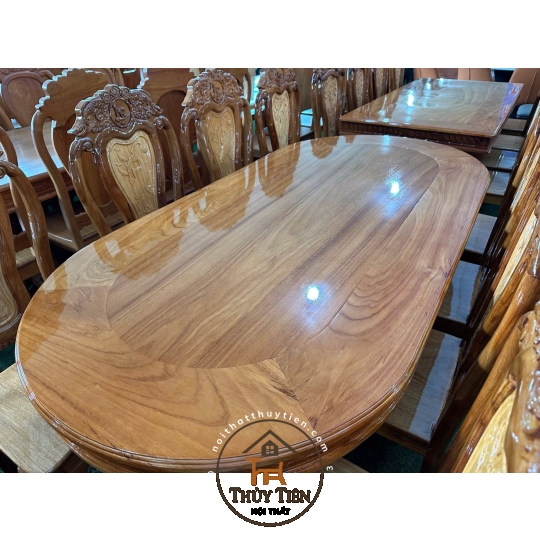 Bộ bàn ăn gỗ căm xe- BBAGCXE 002