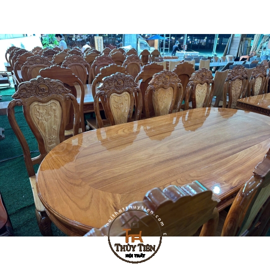 Bộ bàn ăn gỗ căm xe- BBAGCXE 002