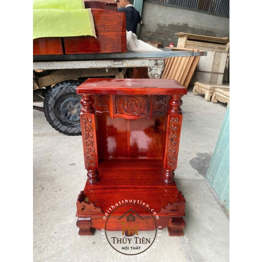 Mẫu bàn thờ thần tài gỗ tràm