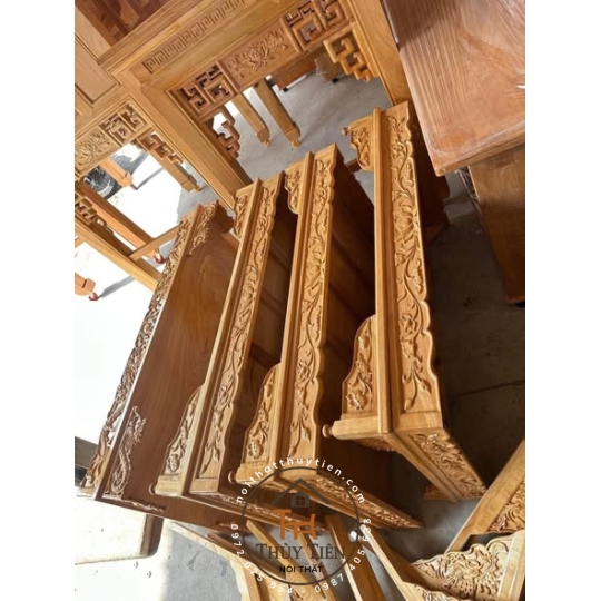 Trang thờ treo tường gỗ gõ đỏ