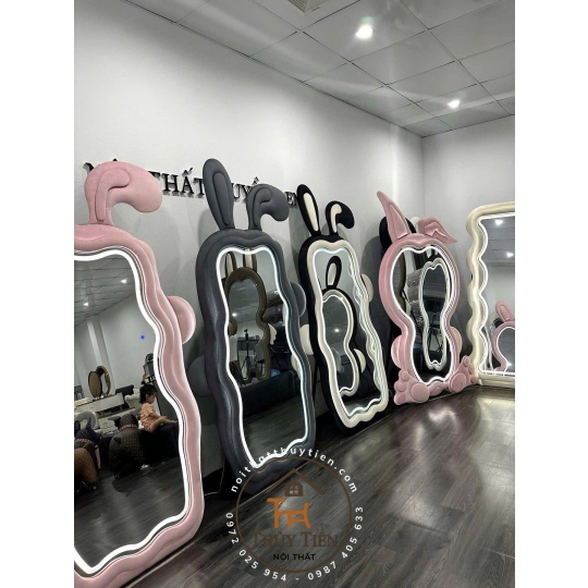 Gương decor toàn thân đèn led ko đèn led nhiều mẫu hàng loại 1 