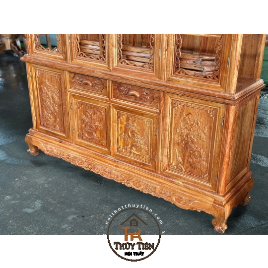 Tủ rượu gỗ hương đá 