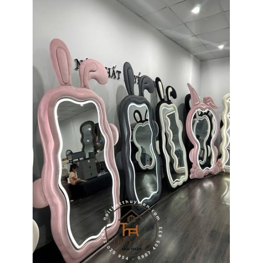 Gương decor toàn thân đèn led ko đèn led nhiều mẫu hàng loại 1 