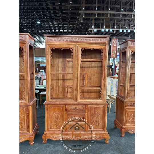 Tủ rượu gỗ hương đá 