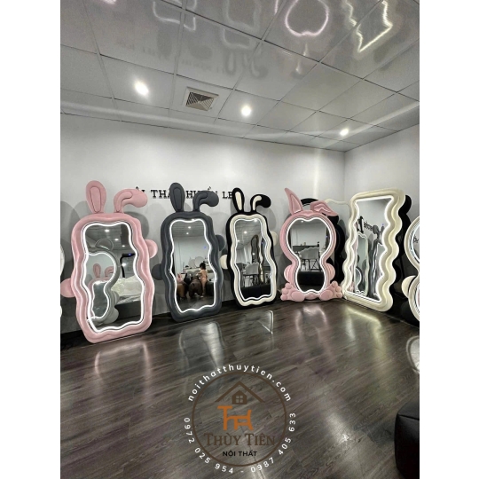 Gương decor toàn thân đèn led ko đèn led nhiều mẫu hàng loại 1 