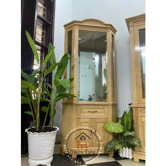Mẫu tủ rượu gỗ sồi