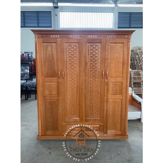 Mẫu tủ quần áo sồi nam