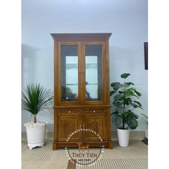 Mẫu tủ rượu gỗ sồi