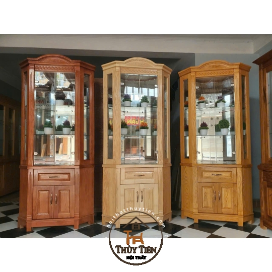 Mẫu tủ rượu gỗ sồi