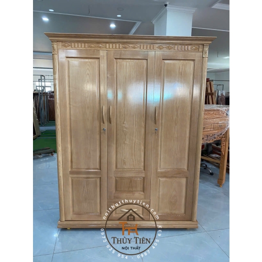 Mẫu tủ quần áo sồi nam